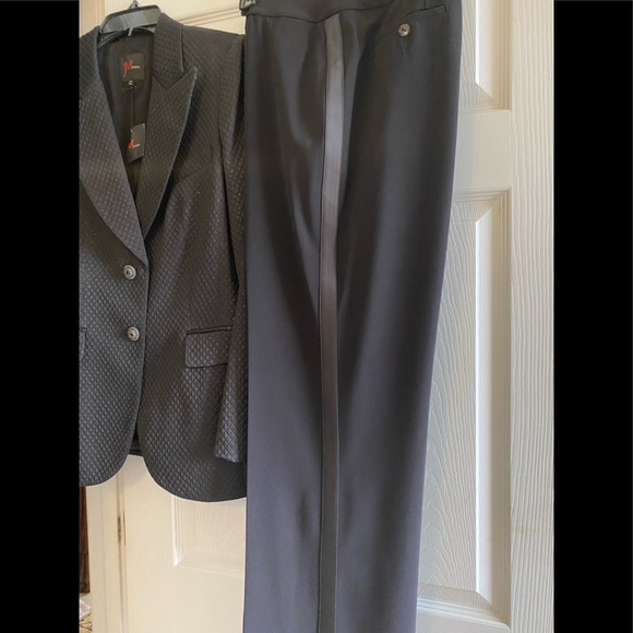 JMStudio Black tuxedo pants. - Picture 2 of 8
